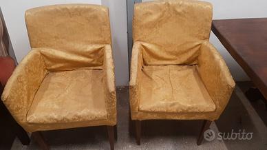 2 poltrone in legno vintage 