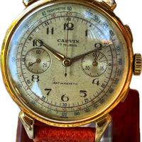 Carvin chrono valjoux 22 38mm vintage anni 40