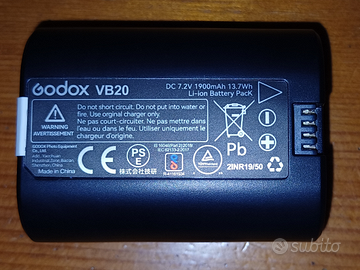 Batteria Godox VB20 - Per Godox V480 e Godox V350