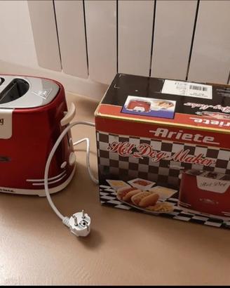 "Ariete" Hot Dog Maker rosso design retrò