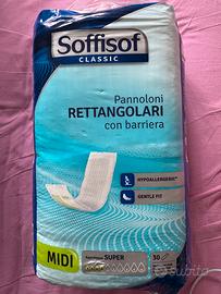 Pannolini rettangolari con barriera nuovi 4 pacchi