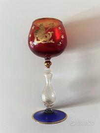 CALICE "TIPETTO VENEZIANO" IN VETRO DI MURANO