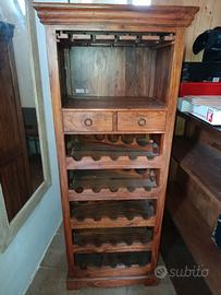 Cantinetta/porta bottiglie in legno 