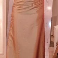 Abito da sera cerimonia festa in taffetà di seta