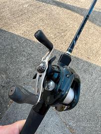 Combo canna MajorCraft e mulinello casting Daiwa