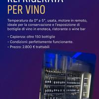 Vetrina refrigerata per vino