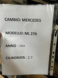 Cambio Mercedes Ml 270