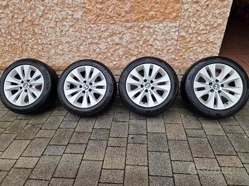 4 cerchi in lega bmw 7,5J x 17 + gomme 225/50 17
