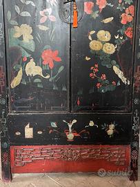 Mobile orientale antico dipinto