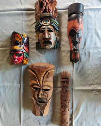 Maschere/Sculture tribali.