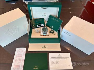 Rolex Oyster Perpetual green 36 mm