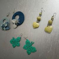 Lotto 3 paia orecchini – stile artigianale e boho