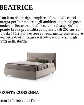 letto matrimoniale nuovo contenitore 