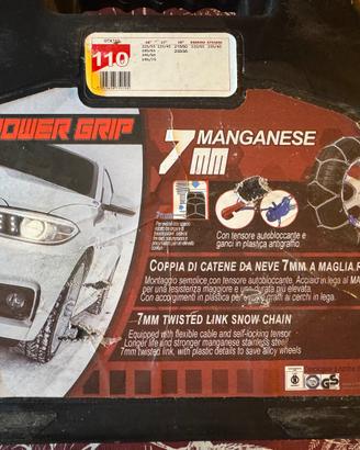 Catene auto da neve 7 mm nuove