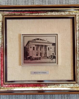 Quadretto decorativo - Belluno "Il Teatro"