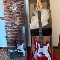 Basso elettrico 4 corde ROSSO modello precisionbas