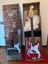 Basso elettrico 4 corde ROSSO modello precisionbas