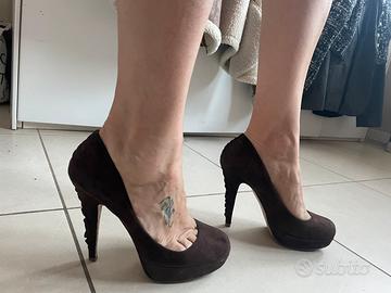 Miu Miu decollete’ in camoscio