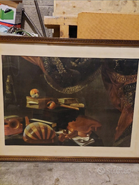 Quadro con stampa di Evaristo Baschenis