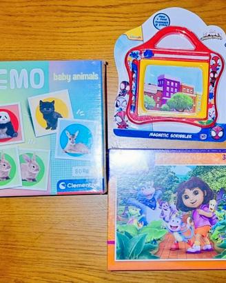 3 GIOCHI per bambini NUOVI - CONFEZIONI SIGILLATE 