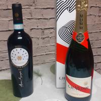 1champagne + 1riserva primitivo Manduria. 