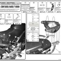 Attacco posteriore Kappa honda cbf 500 600 1000