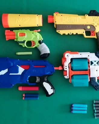 Lotto 4 Blaster Nerf e X-Shot con Dardi (Fortnite 