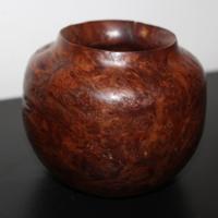 Vaso in Radica di Noce Artigianale – 1980 Toscana
