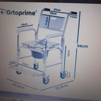 sedia comoda con ruote