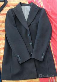Cappotto Corto Slim Fit - Nero con Interno Grigio