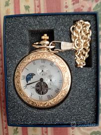 Orologio da Tasca Luxury Gold - Meccanico con Fasi