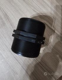 Nipplo doppia vite PVC filettato 3"  x 4 pezzi