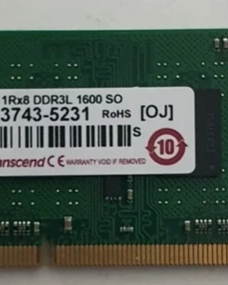 Memoria RAM Transcend DDR3L 2GB 1600MHz