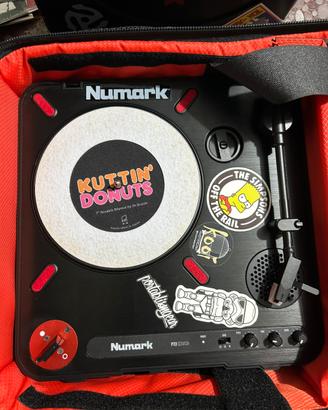 Numark PT-01 giradischi Scratch con borsa e vinili