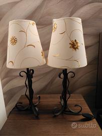 Coppia Lampade eleganti Shabby Chic