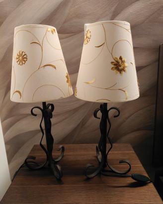 Coppia Lampade eleganti Shabby Chic