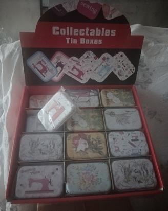 scatoline di metallo da collezione 