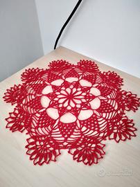 centrino rosso per Natale 