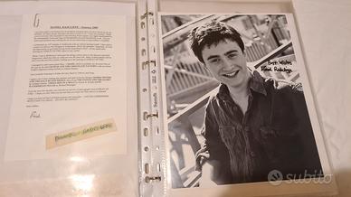 Foto autografata Harry Potter e lettera ufficiale 