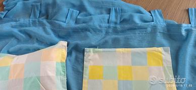 Tenda portafinestra colore carta da zucchero