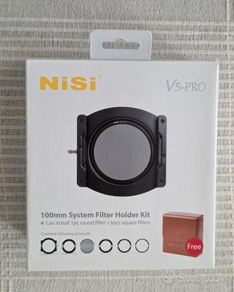 Nisi holder V5 pro + cpl + lastre filtri gnd e nd