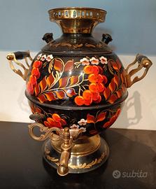 SAMOVAR ELETTRICO SOVIETICO ROTONDO D’EPOCA