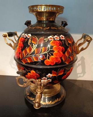 SAMOVAR ELETTRICO SOVIETICO ROTONDO D’EPOCA