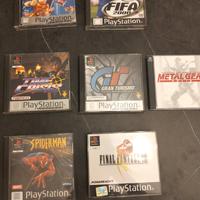 blocco giochi PlayStation 1 (tra cui Spider man )