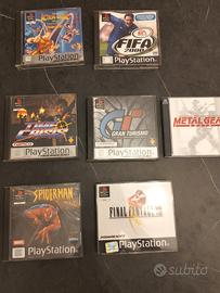 blocco giochi PlayStation 1 (tra cui Spider man )