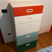 Cassettiera settimino cameretta bambini