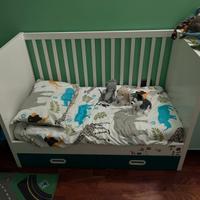 Culla rete e materasso per bambini