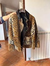 Pellicciotto donna maculato reversibile