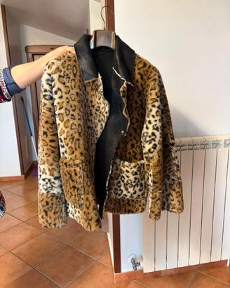 Pellicciotto donna maculato reversibile