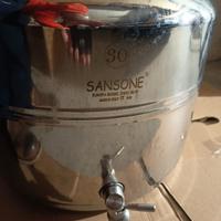Contenitore per olio in acciaio inox 
